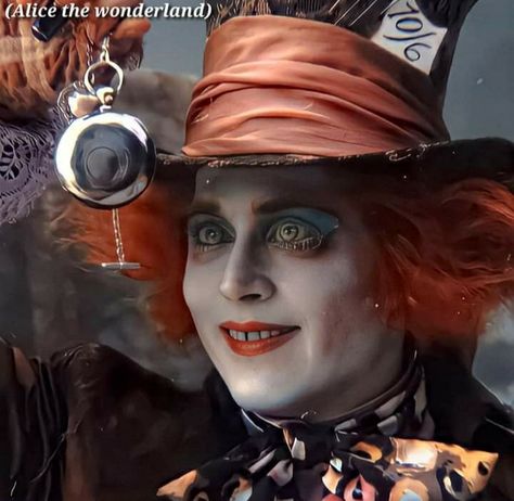 Mad Hatter Icon, Tim Burton Mad Hatter, Tarrant Hightopp, Johnny Depp Mad Hatter, John Depp, Mad Hatter Costume, Alice In Wonderland Aesthetic, Johnny D, Tim Burton Films