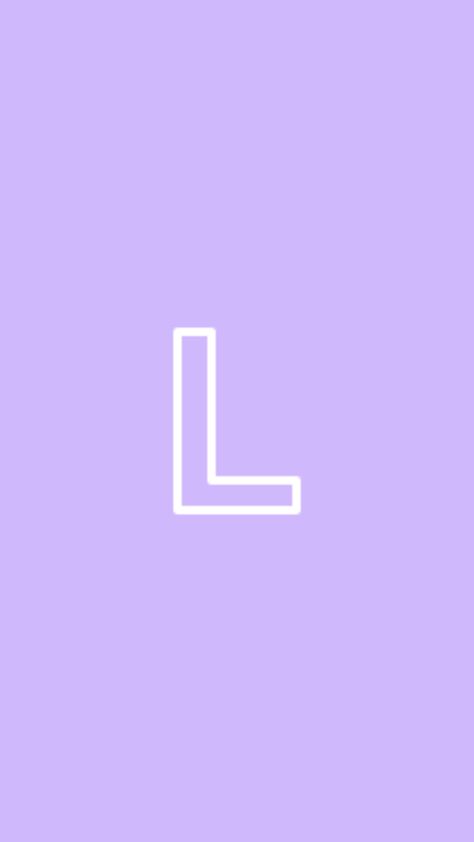 Aesthetic Dashboard, L Icon, Purple L, Letter L, Purple Wallpaper, Purple Aesthetic, App Icon, Lilac, Iphone Wallpaper