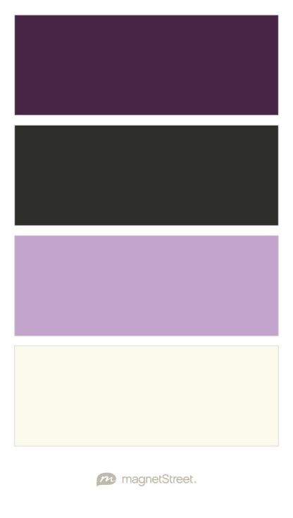 Lavender And Eggplant Wedding, Lilac And Black Wedding Theme, Lilac And Black Wedding, Black And Lilac Wedding, Lavender And Black Wedding, Plum Color Palette, Sept Wedding, Eggplant Wedding, Purple Fall Wedding