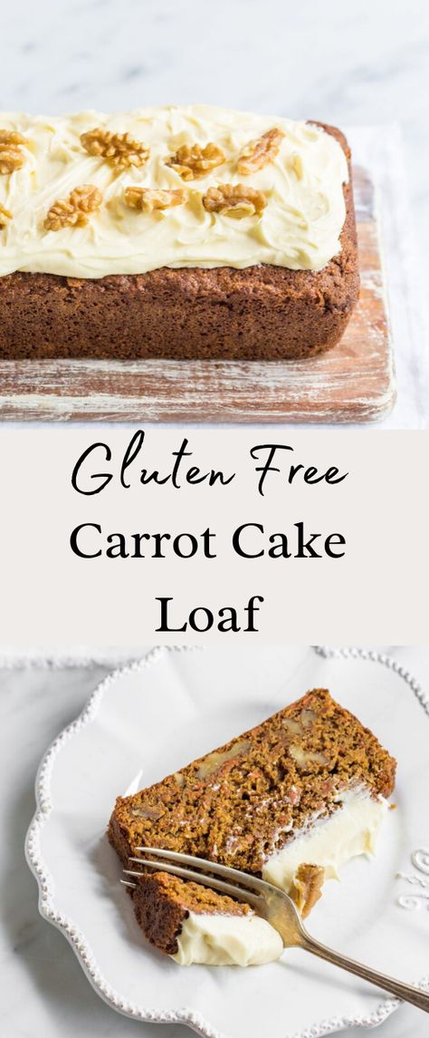 Carrot Cake Loaf Recipe, Carrot Cake Bread, Carrot Cake Loaf, Moist Carrot Cake, Cheese Frosting Recipe, Homemade Carrot Cake, Cake Loaf, Gluten Free Carrot Cake, Loaf Cake Recipes