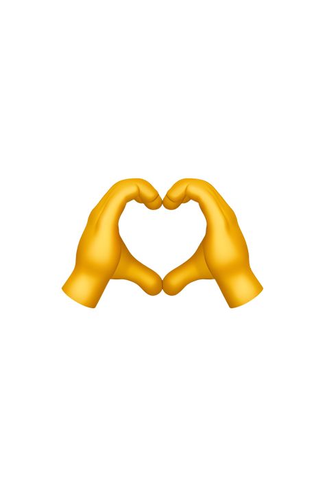 The 🫶 Heart Hands emoji depicts two hands forming a heart shape. The hands are facing outward and are colored in a bright shade of pink. The fingers are slightly curved to form the shape of a heart, with the thumbs touching at the bottom. The overall appearance of the emoji is cute and cheerful, conveying a message of love and affection. Emoji White Background, Ios Hand Emoji, Iphone Hand Heart Emoji, Emoji Photo Love, Finger Emoji Hands, Apple Heart Emoji, White Background Emoji, Heart Emoji Iphone Png, Love Emoji Png