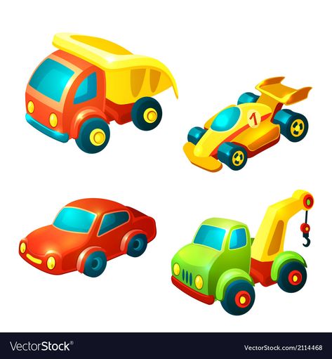 Cars Clipart, Transport Pictures, Truck Racing, Truck Transport, Kids Doodles, Car Vector, Icon Collection, Toy Cars, Seamless Pattern Vector