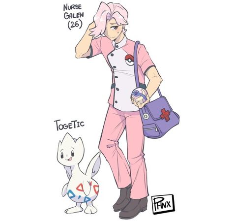 Pokemon Human Characters, Nurse Joy, Pokemon Clothes, Doodle Characters, Oc Pokemon, Pokemon People, Pokemon Regions, Funny Poses, Male Nurse