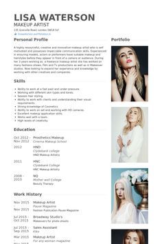 makeup artist Resume Example Makeup Artist Resume, Makeup Artist Studio, Artist Marketing, Makeup Artist Portfolio, Artist Resume, Make Up Diy, Portfolio Samples, Makeup Jobs, Artist Cv