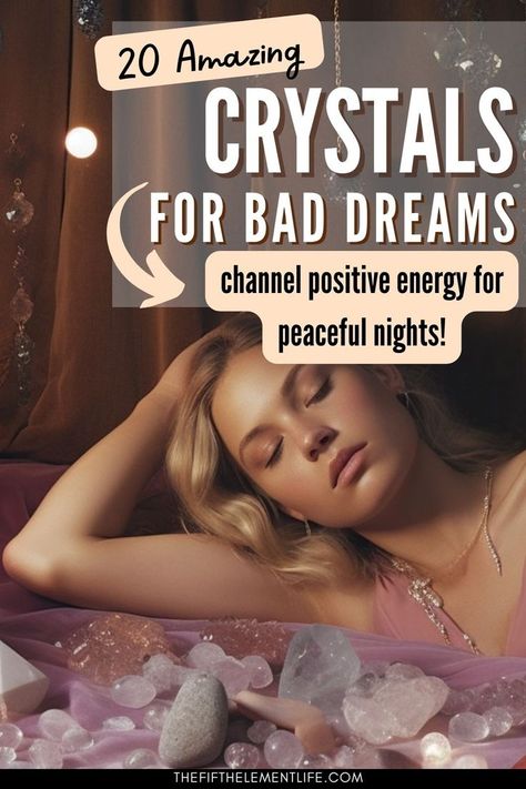 Crystals For Bad Dreams Night Terrors, Bad Dreams, Sleep, Crystals