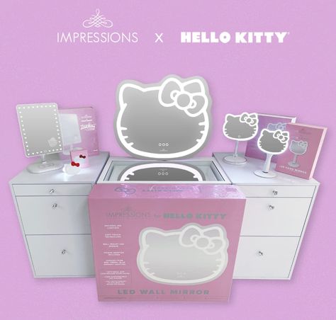 Hello Kitty Room Decor, Hello Kitty Bedroom, Hello Kitty Face, Hello Kitty Merchandise, Hello Kitty House, Hello Kitty Rooms, Impressions Vanity, Hello Kitty Aesthetic, Hello Kitty Accessories