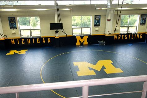 Wrestling Room, Michigan M, Weight Room, Train Room, Rooms Ideas, Boxing Gym, Folk Style, Yoga Retreat, Gym Rat