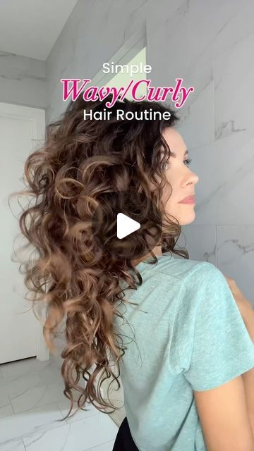 How To Define 2b Curls, Wavy And Curly Hair, Best Curl Cream For Wavy Hair, Long Curly Wavy Hair, How To Use Curl Cream, Wavy Vs Curly Hair, Diy Curly Hair, Curl Cream For Wavy Hair, 2b Wavy Hair Routine