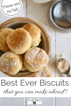 The secrets to delicious, make-ahead biscuits - Souly Rested Make Ahead Biscuits, Freezer Biscuits, Kombucha Recipe, Sandwich Bread Recipes, Biscuit Dough, Cast Iron Recipes, Homeschool Kids, Homemade Biscuits, Sandwich Bread