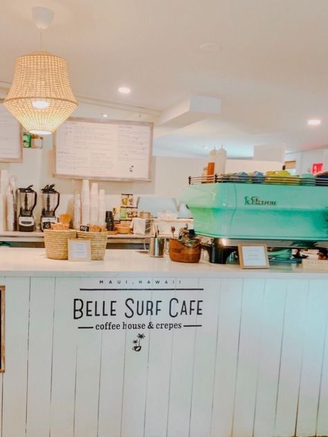 Lake Coffee Shop, Beach Vibe Coffee Shop, Beach Themed Cafe, Coastal Ice Cream Shop, Seaside Cafe Aesthetic, Surf Coffee Shop, Beachy Coffee Shop, Coastal Coffee Shop, Coffee Shop Beach