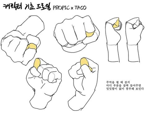 When drawing a fist, slightly lifting the index finger will make the drawing look more ‘full’ without any ‘dull’ or ‘plain’ areas. Propic Taco Hands, Hands Tutorial, Anatomy Tutorial, Hand Drawing Reference, Anatomy Sketches, Body Reference Drawing, Hand Reference, Anatomy Drawing, Poses References