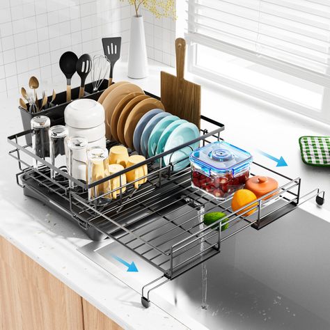 Wall mounted dish rack