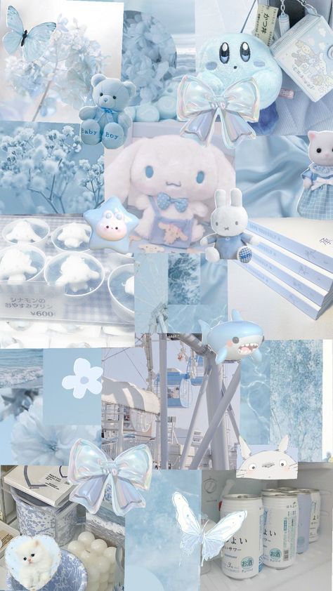 Cute Blue Preppy Wallpapers, Light Pastel Blue Aesthetic, Pastel Blue Aesthetic Wallpaper Collage, Blue Cottage Core Wallpaper, Soft Wallpaper Aesthetic Pastel Blue, Soft Cute Aesthetic Wallpaper, Cute Wallpapers Blue Pastel, Cute Wallpapers Light Blue, Wallpapers Aesthetic Blue Pastel