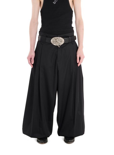 BLACK TOBI-PANTS Tobi Pants, Leather Waistcoat, T Shirt World, Sleeveless Tee, Club Shirts, Tailored Pants, Sweater Jacket, Denim Pants, Black Pants