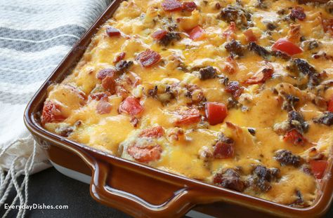 It doesn’t get better than beef, bacon and gooey cheddar—try this bacon cheeseburger pasta bake recipe! Dairy Free Pasta Bake, Bacon Cheeseburger Pasta, Bacon Cheeseburger Casserole, Cheeseburger Pasta, Dairy Free Pasta, Cheeseburger Casserole, Keto Casserole, Low Carb Casseroles, Baked Pasta Recipes