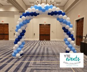 When MedForce was having an event down at the Renaissance Hotel, they reached out to make a fun piece for their gathering. What better way to make a statement than ... The post An Arch With A Twist – Tri-Color Balloon Arch first appeared on YTEevents. Twisted Balloon Arch, Balloon Arch Using Strip, Half Ring Balloon Arch, Arch Backdrop Gender Reveal, Balloon Arch Tape, White Balloons, Balloon Decor, Balloon Arch, Three Color