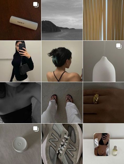 Insta Feed Goals, Instagram Feed Goals, Instagram Feed Tips, Instagram Design Layout, Ig Feed Ideas, Filler Photos, Feed Goals, Instagram Feed Layout, Dark Aesthetics