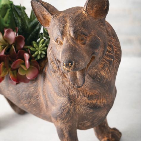 👀Look who's back in stock! Our Corgi Planter is a fan favorite, and sold out quickly last time. Get yours now...also makes a great gift! 🎁 Free shipping! Tap to shop, or go here: https://shophoneybeehome.com/products/corgi-ceramic-planter Corgi Ceramic, Look Whos Back, Burgundy Highlights, Novelty Decor, Cabin Christmas, Shades Of Burgundy, Botanical Collection, Corgi Dog, Glass Animals