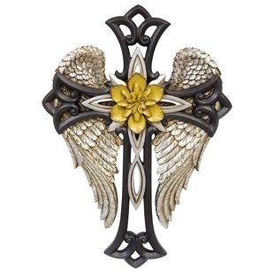 Spiritual Crafts, Wall Cross Decor, Angel Wall Decor, Angel Wings Wall Art, Angel Wings Wall Decor, Spiritual Wall Decor, Abc Art, Cross Decor, Angel Wings Wall