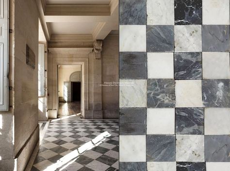 French Limestone Floor, Italian Marble Flooring, Stone Floors, French Oak Flooring, Checkerboard Floor, White Marble Floor, French Limestone, Limestone Flooring, Oak Wood Floors