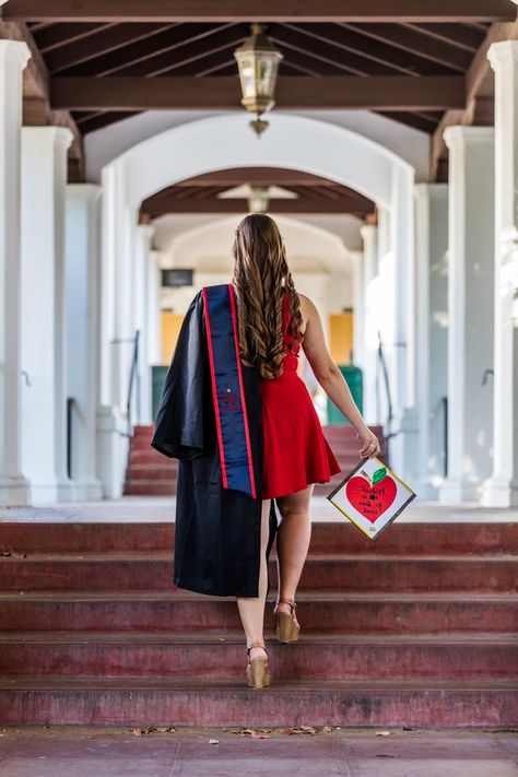 I did it! #college #graduation #teacher #pose College Graduation Teacher, Teacher Pose, Teacher Graduation Cap, Graduation Outfit College, Graduation Pose, Graduation Teacher, Grad Picture Ideas, College Graduation Pictures Poses, College Graduation Photoshoot