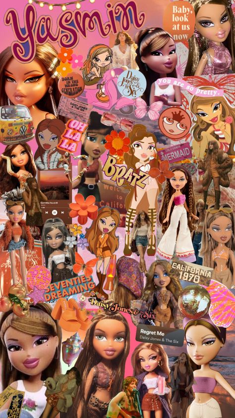 #bratz #pink #pinkaesthetic #pinkaesthethic #orange #orangeaesthetic #daisyjonesandthesix #70s #summer #summeraesthetic #aestehthic #vibes #fashion #fashioninspo #fashionboard #fashionaesthetic #beach Yasmine Bratz Aesthetic, Yasmine Bratz, Bratz Aesthetic, 70s Summer, Orange, Pink