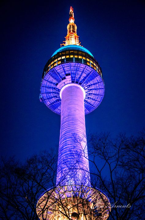 A shot of Seoul Tower, South Korea Travel Seoul, Romantic View, Seoul Tower, Namsan Tower, South Korea Photography, Seoul Korea Travel, Korea Wallpaper, South Korea Seoul, Gyeongju