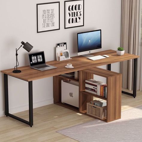 Extra Long Table, 2 Person Desk, Studio In Casa, Two Person Desk, Crafting Table, Training Table, Computer Desks For Home, Books Decor, Desk Home Office