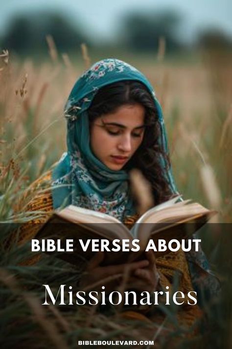 Bible Verses About Missionaries The Great Commission, Christian Missionary, Great Commission, Best Bible Verses, Bible Says, Christian Faith, The Message, The Bible, Bible Study