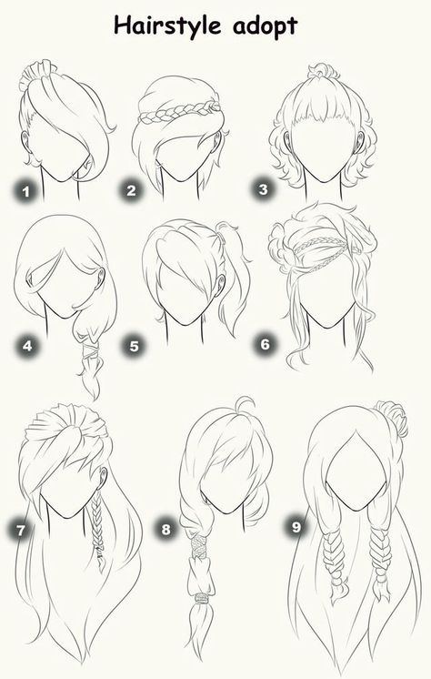 Anime Ponytail, Pelo Anime, Draw Hair, Drawing Eyes, Drawing Hair, Hair Sketch, Hair Drawing, Drawing Faces, Eye Tutorial