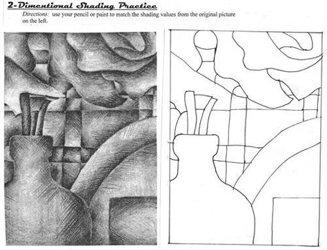 middle school shading worksheet - Google Search | Art: Value ... Highschool Art, Shading Art, Intro To Art, Art Sub Plans, Classe D'art, Art Handouts, High School Art Lessons, High School Art Projects, 8th Grade Art