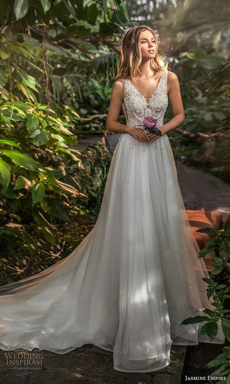 Empire Line Wedding Dress, A Line Princess Wedding Dresses, A Line Ball Gown, Empire Waist Wedding Dress, Jasmine Bridal, Glitter Wedding Dress, Petite Wedding Dress, Empire Wedding Dress, Wedding Dress Flowy