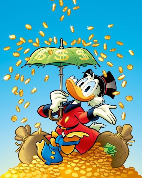 Scrooge Mcduck Wallpaper, Uncle Scrooge Money, Scrooge Mcduck Money, Scrooge Mcduck Art, Daisy And Donald Duck, Lucky Ducks, Childhood Memories Toys, Silly Bird, Dagobert Duck