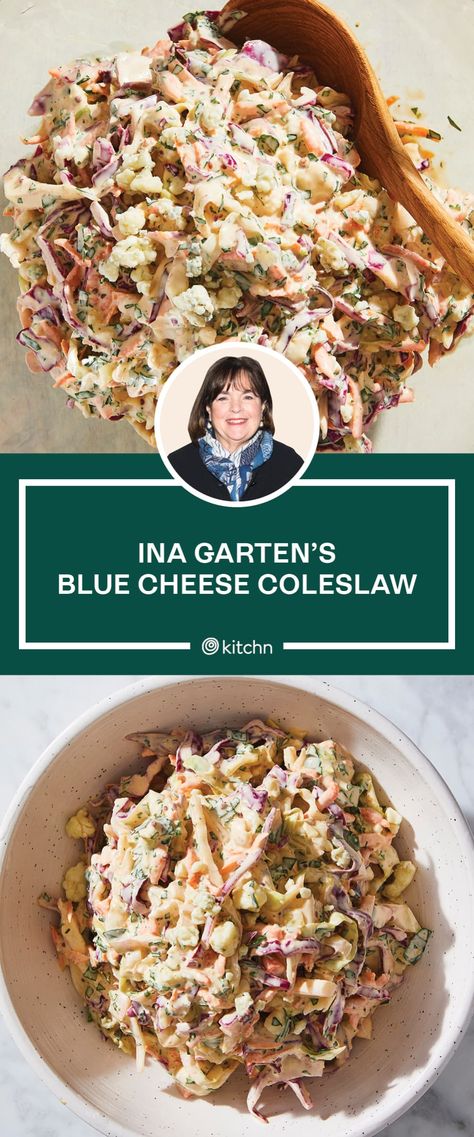 Ina Garten Coleslaw Recipe, Blue Cheese Coleslaw, Coleslaw Recipe Easy, Coleslaw Dressing, Ina Garten Recipes, Healthy Vegetable Recipes, Barefoot Contessa, Coleslaw Recipe, Cabbage Salad