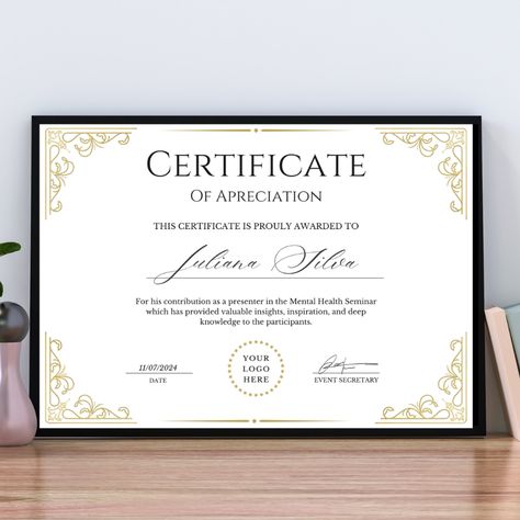 Looking for the perfect certificate of appreciation template to recognize someone's hard work? Explore our collection of beautifully designed, customizable certificate templates that are easy to edit and print. Ideal for schools, businesses, or special events, these certificates can be personalized to suit any occasion. Download for free today and show your appreciation in style! #CertificateOfAppreciation #FreePrintable #AwardTemplates #EmployeeRecognition #CustomDesigns Certificate Of Appreciation Design, Certificate Of Appreciation Template, Appreciation Design, Appreciation Template, Certificate Layout, Certificate Of Completion Template, Certificate Of Achievement Template, Editable Certificates, Awards Certificates Template