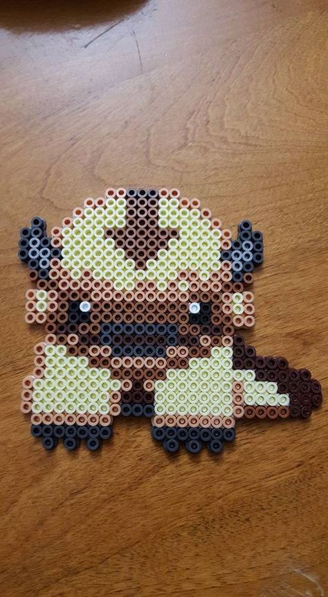 Runescape Perler Beads, Appa Perler Bead, Sunset Perler Bead Pattern, Perler Beads Pixel Art, Appa Perler, Avatar Perler Bead Patterns, Toothless Perler Beads, Pop Culture Perler Beads, Ghibli Perler Bead Patterns