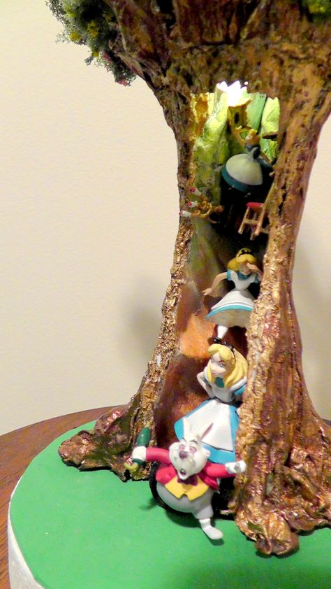 Down the Rabbit Hole Alice Queen Of Hearts, Alice Down The Rabbit Hole, Alice In Wonderland Scenes, Mandala Cake, Alice Falling, Alice In Wonderland Figurines, Alice In Wonderland Clocks, Alice In Wonderland Garden, Alice In Wonderland Rabbit