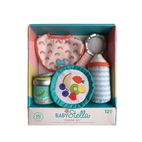 Baby doll feeding set accessories, best baby toys Baby Stella Doll, Stella Doll, Baby Stella, Gifts 2022, Baby Doll Accessories, Feeding Time, Manhattan Toy, Baby Bottle, Activity Toys