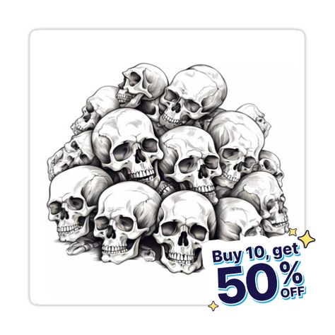 Skull art print