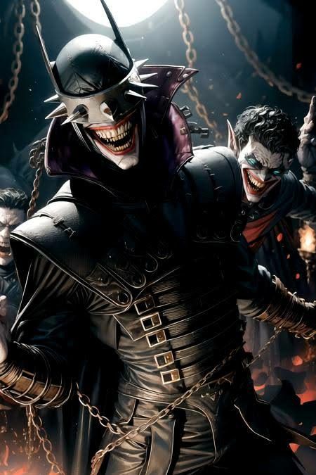 Evil Batman, The Batman Who Laughs, Batman Who Laughs, Batman Metal, Batman Pictures, Batman Arkham Knight, Comic Poster, Dc Villains, Arkham Knight