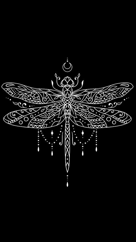 Mandala wallpaper Dragonfly Wallpaper Aesthetic, Dragonfly Wallpaper Iphone, Dragonfly Aesthetic, Crochet Logo, Dragonfly Wallpaper, Cute Dragonfly, Gothic Dragon, Vintage Wallpapers, Dragonfly Design