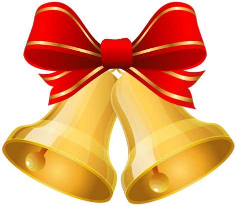 Christmas Gold Bells with Red Bow Clip Art Bow White Background, Bow Clip, Free Clipart, Christmas Clipart, Gold Christmas, Christmas Bells, Red Bow, Bow Clips, Free Christmas