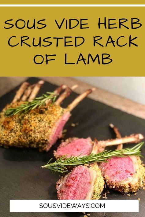 Knives Out Poster, Sous Vide Lamb Chops, Aesthetic Knifes, Herb Crusted Rack Of Lamb, Sous Vide Lamb, Sous Vide Salmon, Instant Pot Sous Vide, Crusted Rack Of Lamb, Bulk Cooking