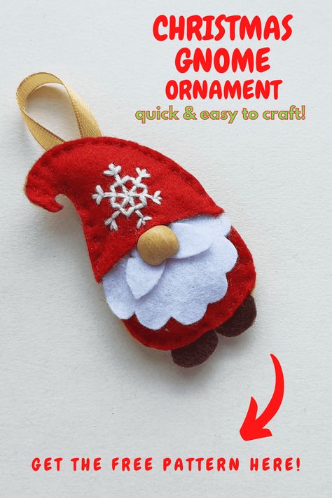 Diy Felt Christmas Ornaments, Christmas Sewing Projects, Felt Crafts Christmas, Felt Christmas Decorations, Cute Diy, Holiday Crafts Christmas, Christmas Ornaments Homemade, Felt Christmas Ornaments, Fabric Christmas Ornaments