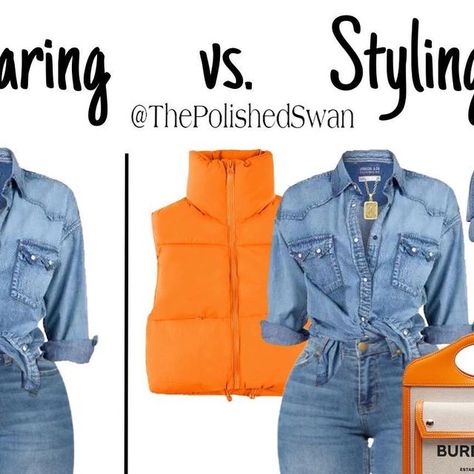 The Polished Swan™️ | Outfit Ideas on Instagram: "#puffervest #cuteoutfit #boots👢 #brownoutfits #turtlenecktop #wearingvsstyling #falloutfitideas #fallfashion2023 #womensoutfit #skinnyjeans #orangeoutfit Denim outfit, wearing Vs styling, cute clothes, stylish fashion, what to wear, lots, outfit ideas for women, puffer vest, fall fashion 2023, outfit ideas for women, mom style inspo, outfits for women, wearable outfit ideas, wearable outfit ideas for women, orange outfit" Knit Vest Outfits For Women, Women Puffer Vest, Fall Vest Outfits, 2023 Outfit Ideas, Knit Vest Outfit, Fall Fashion 2023, Puffer Vest Outfit, Vest Outfits For Women, Fashionably Late