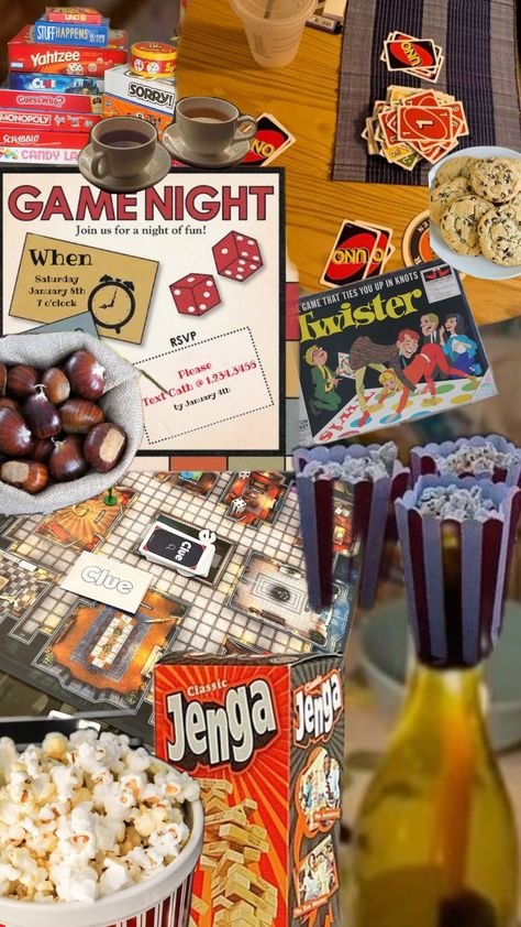 Cozy game night Game Night Theme Party, Game Night Party, Lazy Night, Girly Games, Game Night Parties, Movie Night Birthday Party, Board Game Night, Party Inspo, Night Party