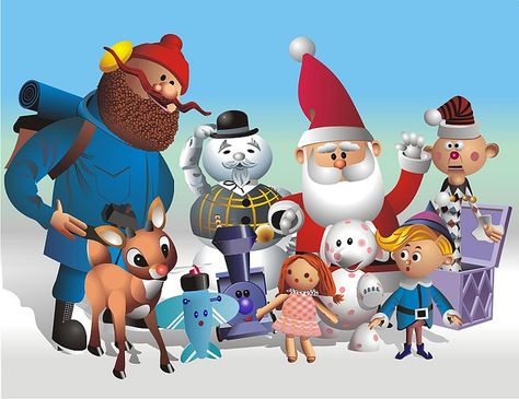 Santa, Rudolph And Misfit Toys | by kennetzel Island Of Misfit Toys, Hulk Character, Rudolph Red Nosed Reindeer, Circus Characters, Rudolph Christmas, Misfit Toys, Christmas Parade, Animated Christmas, Christmas Yard