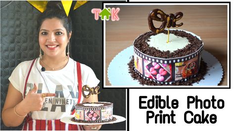 Edible Photo Print Cake | How to make Photo Cake at Home | Simple way to make Chocolate Photo Cake Photo Print Cake, Cake At Home, How To Make Photo, Chocolate Photos, Home Simple, Make Photo, Photo Cake, Photo Tips, Photo Print