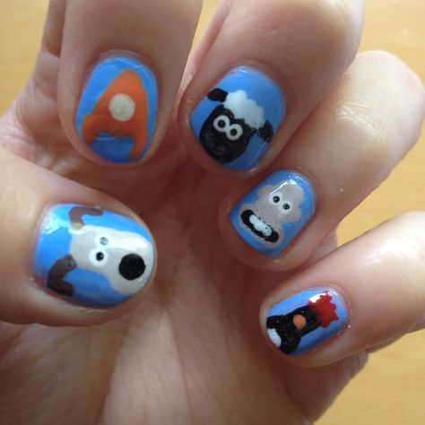 Wallace And Gromit, Art Deco Nails, Punk Nails, Really Cute Nails, Dream Nails, Funky Nails, Pretty Acrylic Nails, Dope Nails, Swag Nails