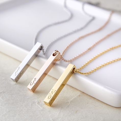 It may have shrunken in size but the Mini Core Values 3D Bar necklace still holds weight and purpose. Country Necklace, Africa Necklace, Arabic Necklace, Arabic Jewelry, Forever Gifts, Map Necklace, Travel Jewelry, Silver Pendant Necklace, Bar Necklace